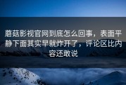 蘑菇影视官网到底怎么回事，表面平静下面其实早就炸开了，评论区比内容还敢说