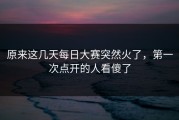 原来这几天每日大赛突然火了，第一次点开的人看傻了