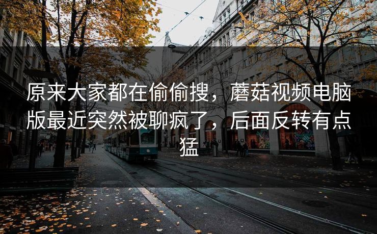 原来大家都在偷偷搜,蘑菇视频电脑版最近突然被聊疯了,后面反转有点猛 原来大家都在偷偷搜,蘑菇视频电脑版最近突然被聊疯了,后面反转有点猛